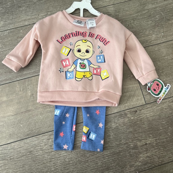 Cocomelon JJ Sweatshirt and Leggings Outfit - Picture 3 of 7